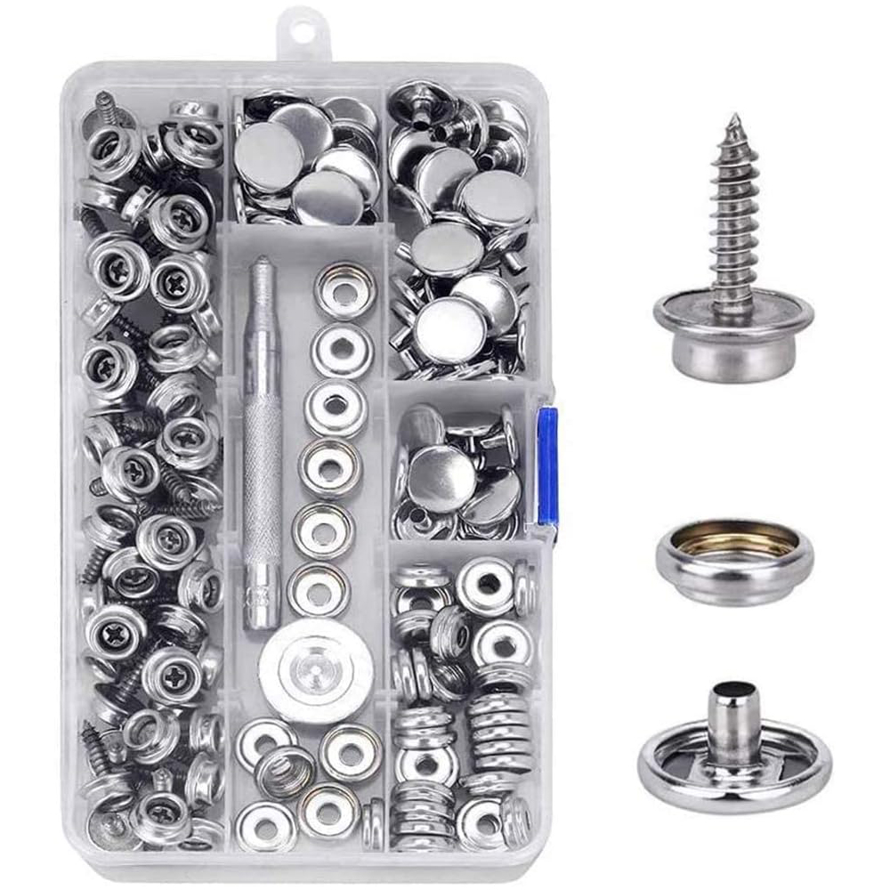 Snap Fastener Set - 150 шт. Набор инструментов для застежек