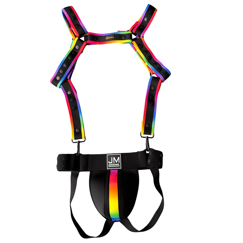 Snap Fastener Set - JOCKMAIL Мужской топ-харнесс с плечевыми ремнями,