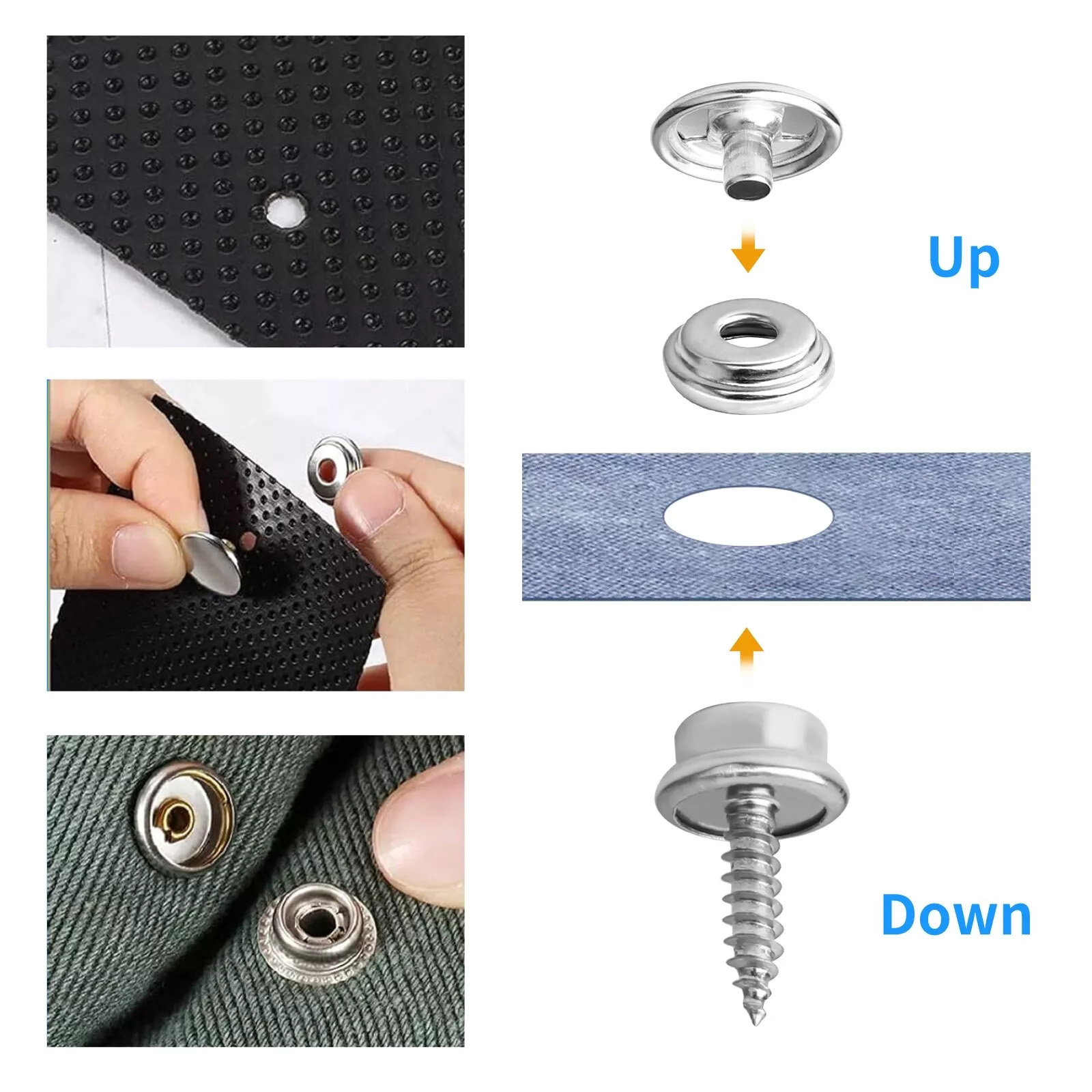 50 комплектов, набор кнопок-за – обзор и цена Snap Fastener Set