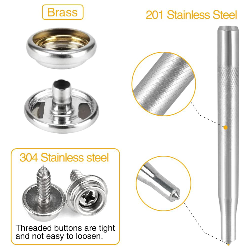 150 шт. Набор инструментов для – обзор и цена Snap Fastener Set
