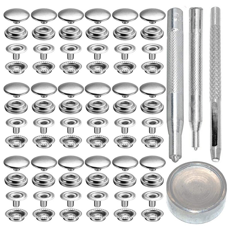 AB51 72 шт. 15 мм застежка-кно – обзор и цена Snap Fastener Set