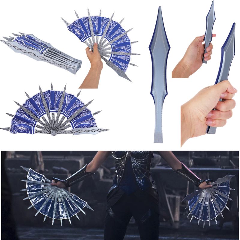 Аниме-косплей Китаны: синий ве – обзор и цена Cosplay Prop Blueprints