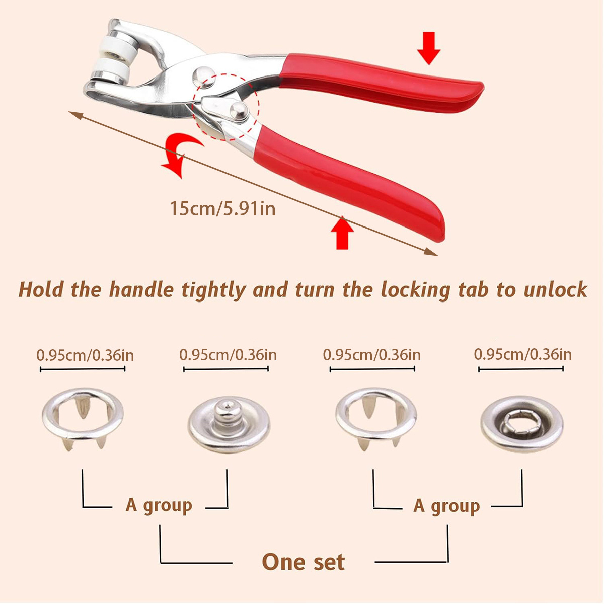 100 шт. металлические кнопки с – обзор и цена Snap Fastener Set